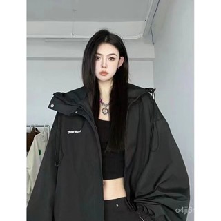 臺灣出貨黑武士衝鋒衣美式潮牌寬鬆休閒外套爆款ins潮流戶外登山夾克 FJJM