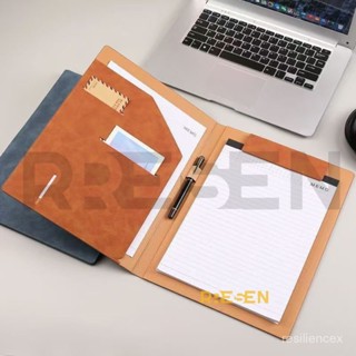 檔案夾 A4合同夾檔案夾資料冊多功能皮質夾子支援定製銷售銷講夾商務辦公