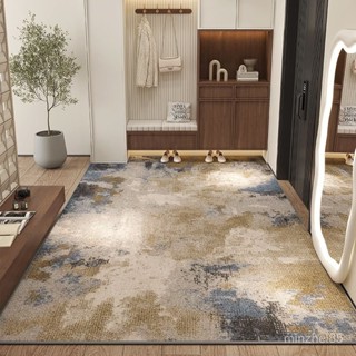 【工廠熱銷】【店鋪熱銷】高階感輕奢入戶門墊北歐家用地毯客廳定製可裁剪防滑玄關腳墊過道 ZYCJ