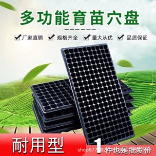 💯桃園出貨✔ 塑膠長方形多孔蔬菜多肉育苗盤穴盤陽臺種菜盆 園林插盤育苗器批