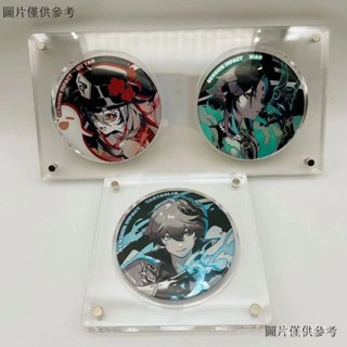 亞剋力卡牌架 卡片展示架 卡牌展示架 小卡展示架 卡片收納盒 亞克力吧唧卡磚三層展示磚磁吸雙格穀子徽章透明收納盒seri