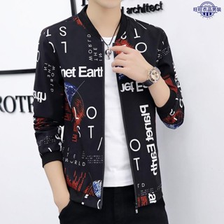 外套 男 韓版潮流修身新款男裝 棒球服 2025春夏季休閑薄款男士 夾克 衫 外套男 夏天外套 男生外套 薄外套
