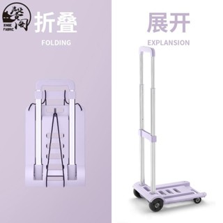 臺灣發貨》友耐嚴選推車折疊便攜學生行李戶外買菜購物車拉桿迷你手拉車拖車