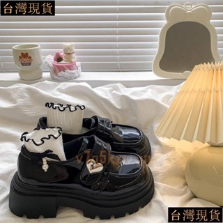 ✨桃園出庫✨新款單鞋 女秋季百搭鞋 瑪麗珍鞋 小皮鞋增高2025厚底鞋 配裙子黑色大頭鞋 厚底樂福鞋女鞋