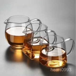 🍁限時下殺🍁公道杯 公杯 玻璃茶海 茶海 過濾 泡茶器 加厚玻璃公道杯玻璃透明泡茶過濾功夫茶具配件茶海分茶器茶漏套裝 7