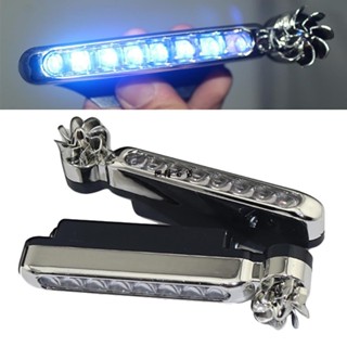 ✨興隆百貨✨七彩風能燈 日行燈 風動 LED 風力發電 免接線 不用電 車頭輔助燈 防水 環保 中網 前保險槓