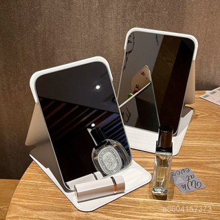 🔥新店開業🔥可愛折疊鏡子桌麵臺式化妝鏡辦公室高顔值學生宿捨便攜梳妝鏡隨身 ZSIH