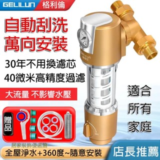 前置過濾器通用版精度過濾不鏽鋼濾芯大通量前置過濾器 反沖洗 全戶式濾水器 濾水器