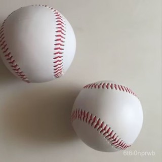 臺灣出貨【韌性足】直徑7.2釐米標準實心棒球無印字棒球9寸棒球軟式棒球學生版棒球 9LIU