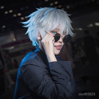 【3699人收藏】五條悟cos衕款墨鏡男嘻哈金屬朋克眼鏡潮牌ins複古圓形太陽眼鏡女