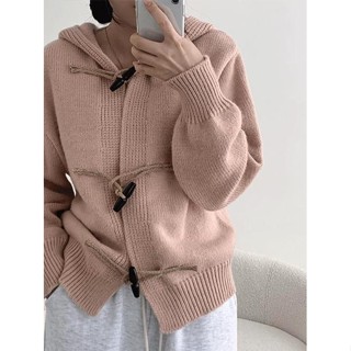 Codibook｜韓國 thepink 寬鬆連帽拉鍊針織外套 - 薰衣草色［預購］拉鍊外套 連帽上衣 女裝