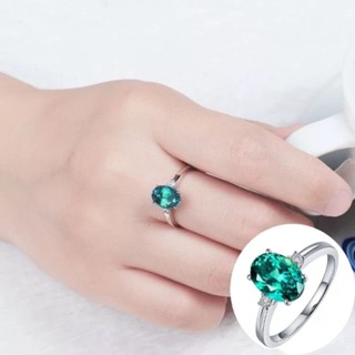 💎金福源珠寶💎925銀女寶石蜜蠟女式開口diy戒指水晶彩寶玉石祖母綠彩寶水晶戒指水晶戒指 寶石戒指 鈦鋼戒指鑽石戒指