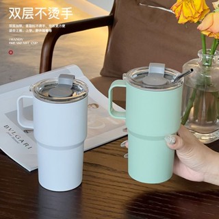 手提冰霸杯 保溫杯 保溫瓶 咖啡杯 冰壩杯 不鏽鋼保溫杯 隨手杯 環保杯 隨行杯 咖啡杯便攜保冷杯學生情侶款