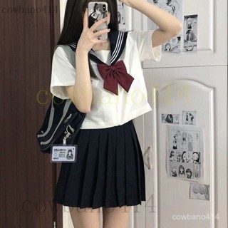 水手服 白黑三本 JK製服 基礎款 正品水手服 學生制服 日係學院風 套裝 短袖服 衣服女 cos服 jk 學生服