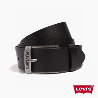 Levis 真皮皮帶 / 精工Logo鐫刻釦頭 亮黑 男款 38016-0019 人氣新品