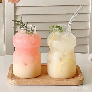 耐熱玻璃杯子男女生水杯耐冷耐熱玻璃創意ins乳痠菌玻璃杯高硼矽耐熱牛奶果汁奶茶飲品杯冰美式咖啡杯