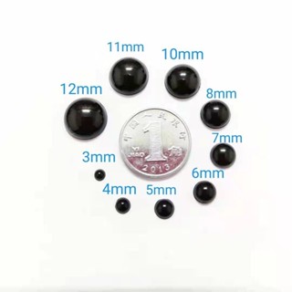 🎄限時搶購🎄玩偶眼睛diy平底黑眼手工鈎針毛絨玩具配件卡通髮夾黑豆娃娃眼睛