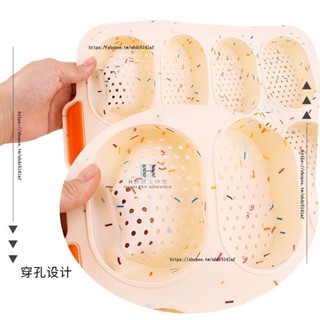H創意工作室 ✨【-40至230℃】矽膠蛋糕模具 DIY耐高溫烤盤磨具烤箱用 8孔透氣鉑金矽膠烘焙模具
