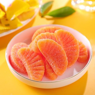 [小清新]俄羅斯進口 水果園 芒果橘子味夾心軟糖果 軟糖 休閒零食