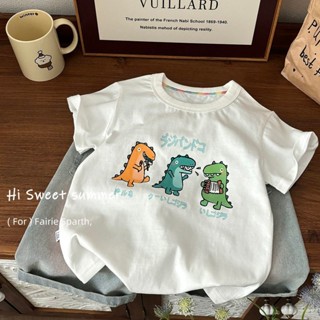 ✨HELLOBABY童裝店✨純棉 兒童上衣 童裝 男童短袖夏季玩偶卡通兒童立體T恤印花上衣 男童 女童上衣