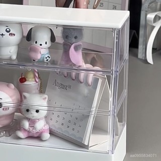 ⭐夏季嘗鮮🤗【3.1萬人收藏】桌麵立牌展示架ins風適配chiikawa分格手辦收納吧唧公仔娃娃痛櫃