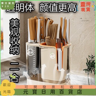 🤞臺灣熱賣🤞防黴掛壁式廚房筷子籠免打孔收納盒餐具筒多功能筷勺刀瀝水置物架10.12ｗｗｗ