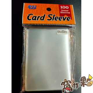 【窩作夥】RSS牌套 64*89 寶可夢專用 第一層 透明卡套 64X89 保護套 正插 側插 ptcg 100張入