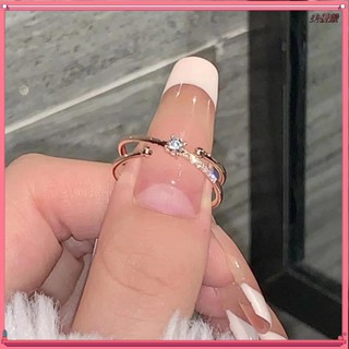 臺灣出貨🌸簡約戒指女時尚個性ins風小眾設計冷淡風輕奢高級食指戒開口對戒戒圈指環戒指韓版韓式法式氣質復古高級時尚個性