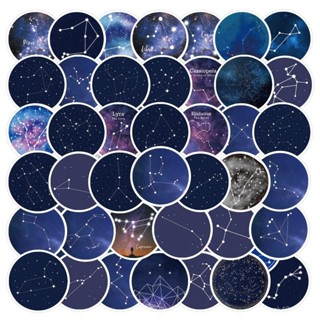 60張卡通十二星座 星空星宿塗鴉貼紙 裝飾筆記本手機防水貼 手賬本貼紙 ins風貼紙 水壺貼紙 創意貼紙 禮物裝飾t貼紙