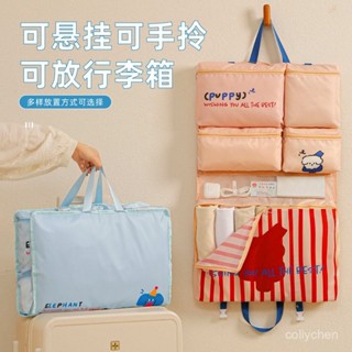 旅行壓縮包 衣物壓縮包 旅行收納袋 便攜行李箱六閤一整理包 可折疊懸掛衣物內衣內褲收納包 衣服收納袋 旅行必備 EPDU