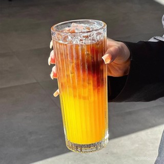 🔥夏季上新⚡大容量玻璃杯女生高階感吸管杯家用帶蓋水杯冰美式拿鐵咖啡杯男士 NGRT