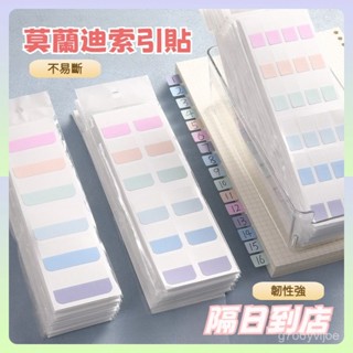 🎈隔日到店🎈 索引貼 莫蘭迪索引貼 書籤貼 標籤貼 分類記事貼 標記紙 手帳貼紙 標籤貼紙 書籤 分類標籤貼0515