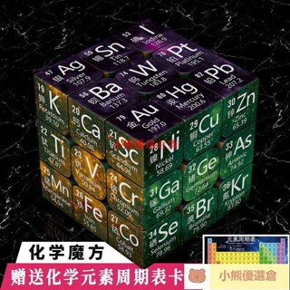 🚀蝦皮熱賣⚡化學元素數學物理公式學生益智魔方玩具個性創意三階魔方兒童禮物💋熱賣精品💋