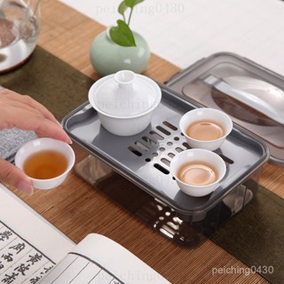 【戶外精品 限時下殺】[露營神器]高檔潮汕功夫茶具套裝包戶外茶盤多功能收納盒萬能型 登山 露營 戶外 運動