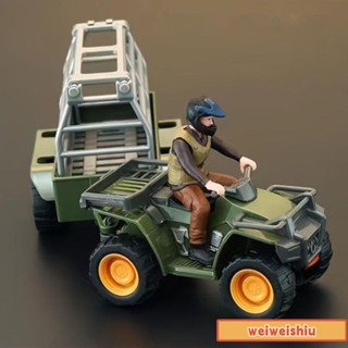 🔥桃園出貨🔥免運🔥模擬動物模型套裝 野生動物運輸車 玩具模型 老虎擺件 兒童玩具車擺件