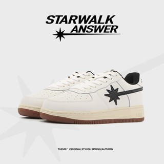 STAR WALK ANSWER情侶款休閒透氣闆鞋男低幫百搭男鞋闆鞋美式小眾