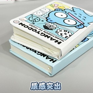 【臺灣出貨】記事筆記本 周邊筆記本 小紅書新款三麗鷗醜魚漢頓A7硬殼隨記本學生筆記本高顏值空白本 學生文具 硬殼筆記本