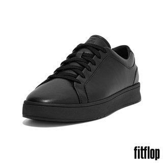 【FitFlop】RALLY 皮革運動休閒鞋-男(靚黑色)