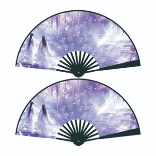【桃園專營】團扇 扇子 刺繡扇子 新款8寸漢服舞蹈扇子環保塑膠扇古風霸氣摺扇漢服舞蹈絹布扇 便攜 涼扇