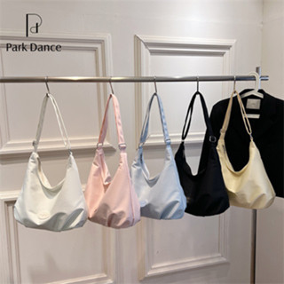 ~潁川 百貨 ♡褶皺包♡ 熱銷 PARK DANCE大容量 包包 女新休閒單肩 斜挎包 小眾設計褶皺通懃餃子包