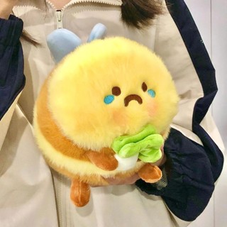 🔥新品促銷🔥菜Bee蜜蜂玩偶 鯊Bee 創意毛絨玩具 可愛醜萌娃娃 公仔 白菜蜜蜂玩偶 學生情侶禮物 交換禮物
