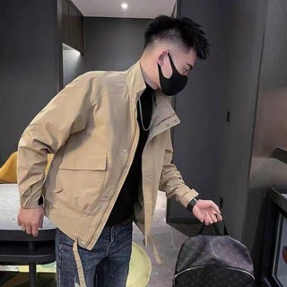 【XIU】☻外套男 高階感工裝外套男士春秋季潮牌痞帥休閒夾克韓版修身男裝棒球服