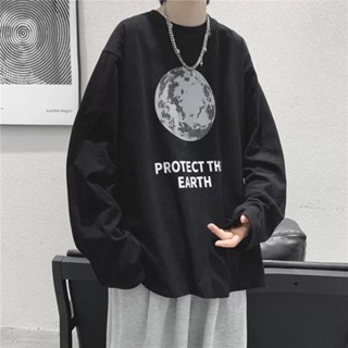 【XIU】♘大碼長袖t恤男 上衣男 M-8XL加大碼加肥胖子 秋季新款韓版寬鬆百搭港風潮