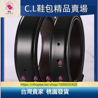 1 個 - 皮帶無扣 28 ｃｍ / 33ｃｍ, 寬度在兩側使用品牌針扣真皮雙面黑色和咖啡男士皮帶主體, 不帶帶扣