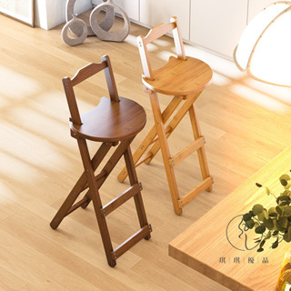 【琪琪優品專營店】高凳子實木圓凳家用木凳子餐凳簡約成商用高腳凳原木凳吧臺椅子