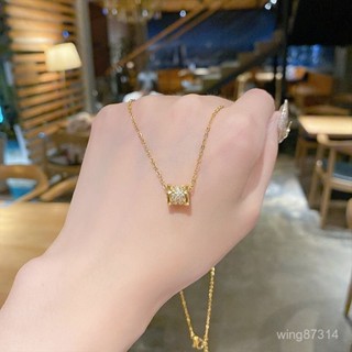 ✨桃園發貨✨【店鋪熱銷】滿鑽小蠻腰項鏈女輕奢小眾鎖骨鏈2025年新款女高級感吊墜首配飾品