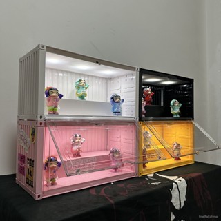 優選生活館✨公仔展示櫃 展示架 盲盒收納盒 手辦收納盒 手辦展示櫃 盲盒展示盒 集裝箱 潮玩手辦展示櫃亞克力透明展示盒