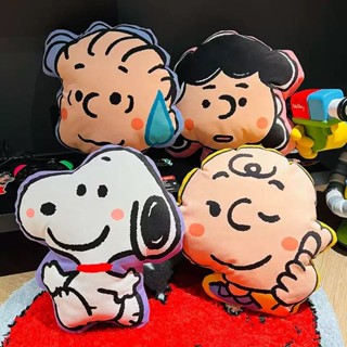 史努比玩偶 查理布朗 史努比娃娃 公仔 聯名款 抱枕 靠墊 絨毛娃娃 交換禮物 史努比玩偶卡通公仔可愛異形手辦抱枕靠墊床