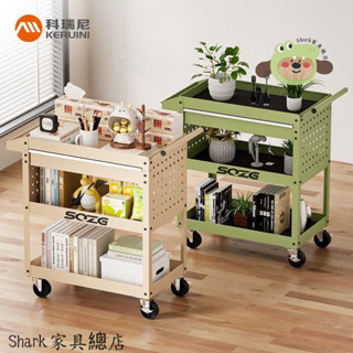 【Shark傢俱】科瑞尼 小推車家用工業風可移動收納置物工具手推車