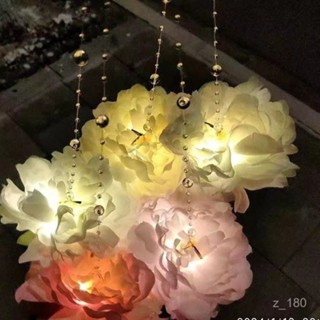 🎉蓮花燈🎉新款中秋元宵小燈籠兒童手提煙花春節兔子擺地攤髮光七夕花燈LED模擬蠟燭 長明燈 電子佛燈